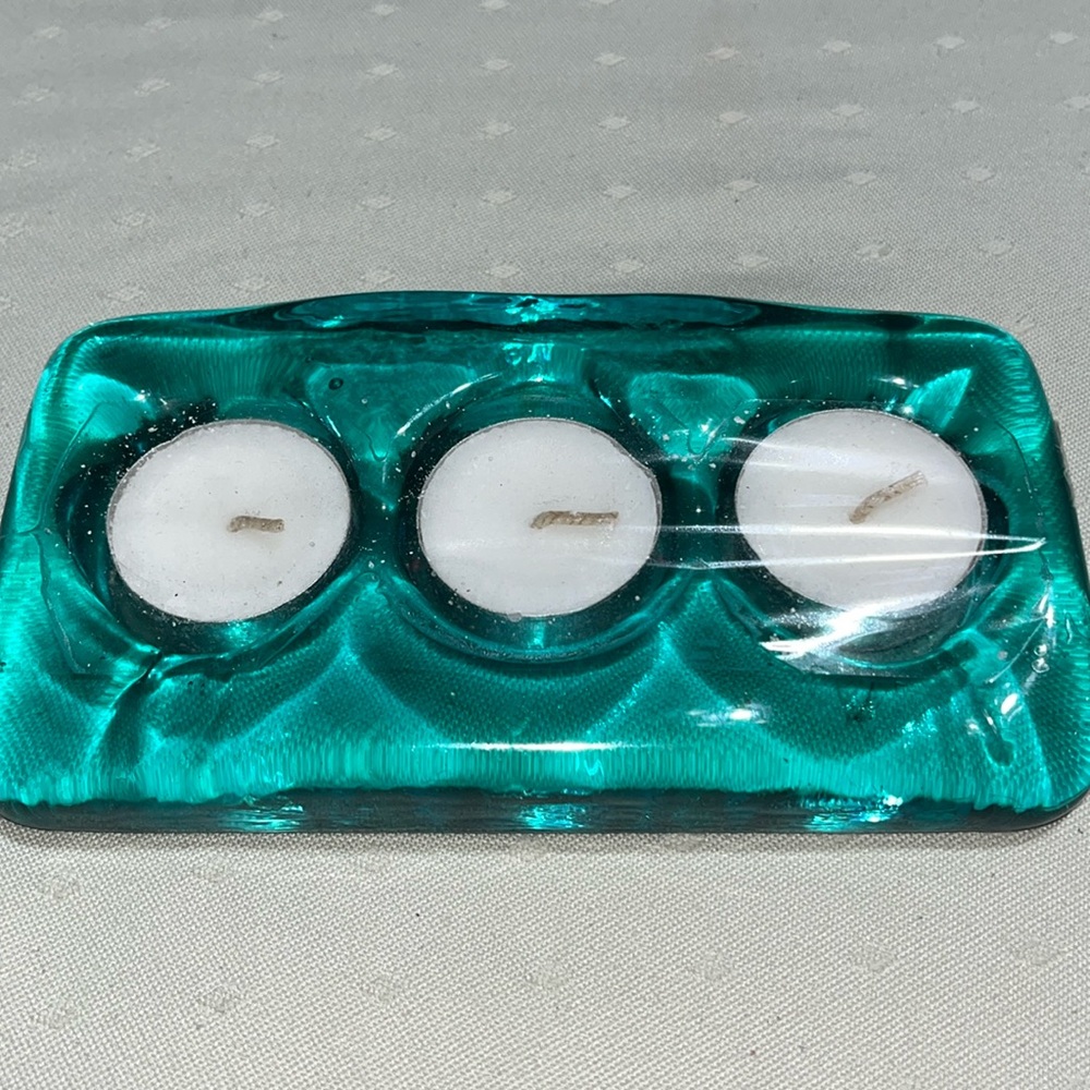 3 Votive Recycled Glass Candle Holder 🕯️